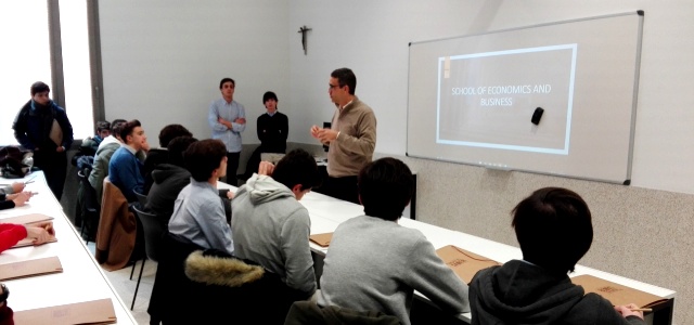 Gaztelueta: visita de estudios 1º Bachillerato a la Universidad de Navarra