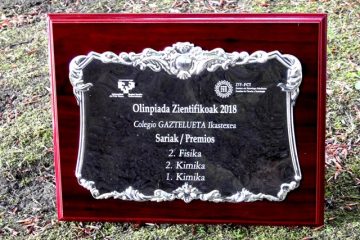 Gaztelueta en las Olimpiadas Científicas Vascas 2018- UPV/EHU